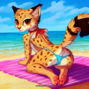 Guépard femelle NSFW sur la plage par hioshiru, kenket et bloominglynx - Page 1